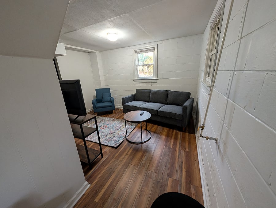 front hallway facing living room