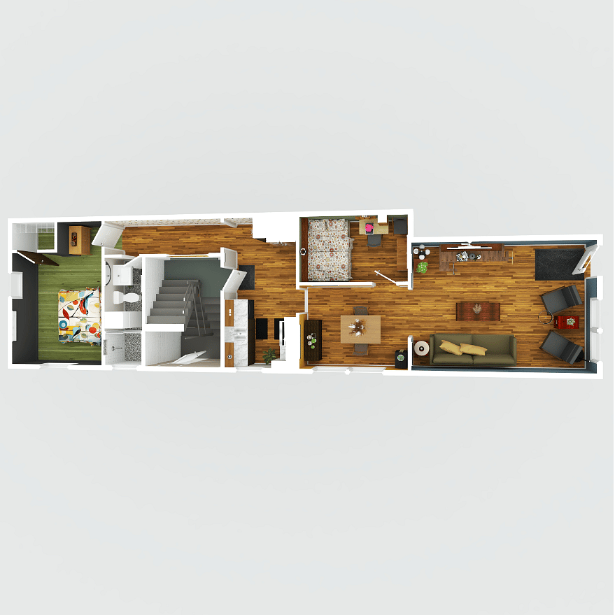 3D floor plan (1st floor)