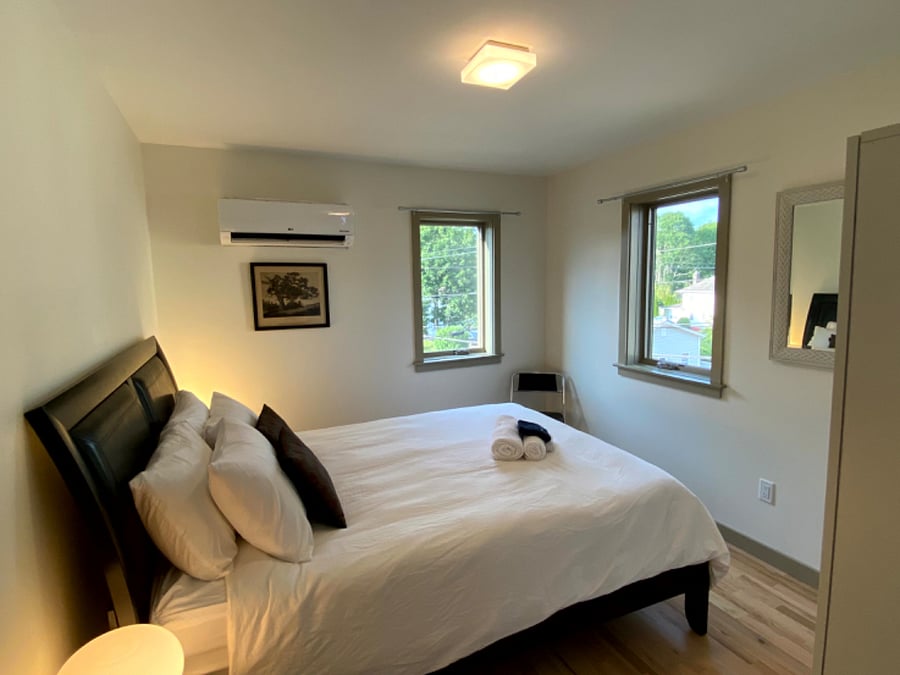 Bedroom #3 on the 2nd floor with a queen bed.