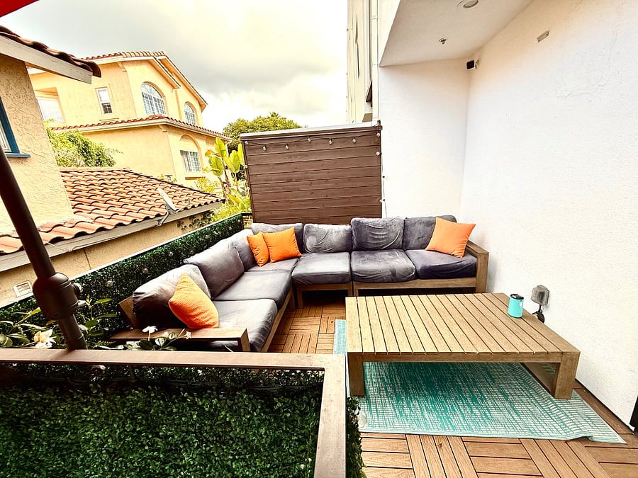 Bright, relaxing patio
