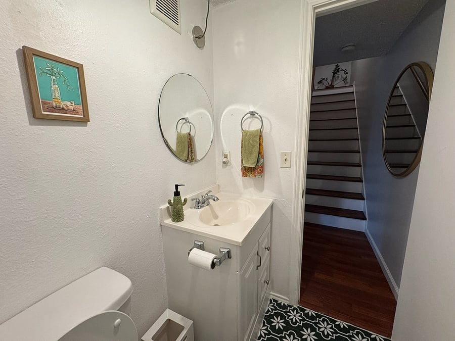 downstairs half bath