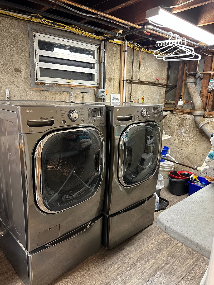 large washer and dryer.