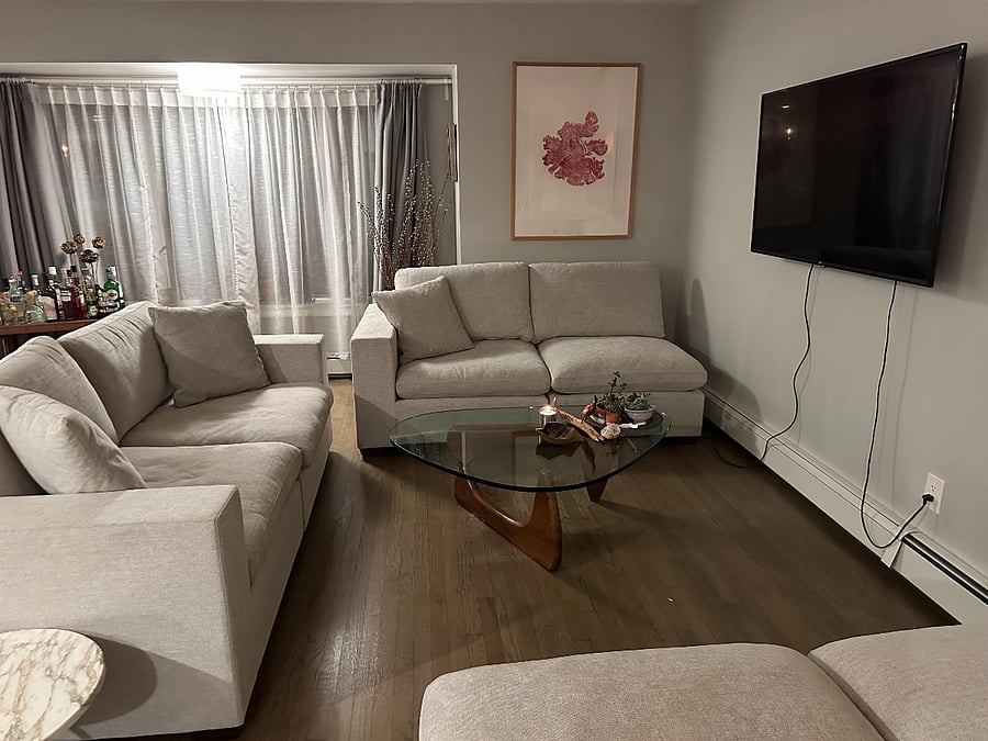 new couches as of summer 2025. new rug on its way.