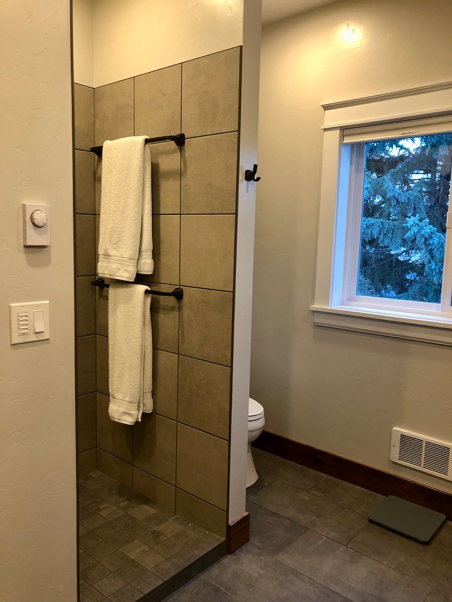 Large walk in shower
