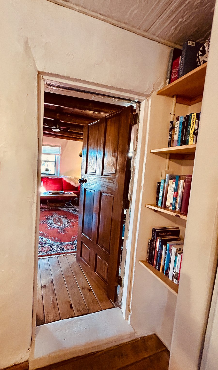 Added door for warmth and privacy off king room.