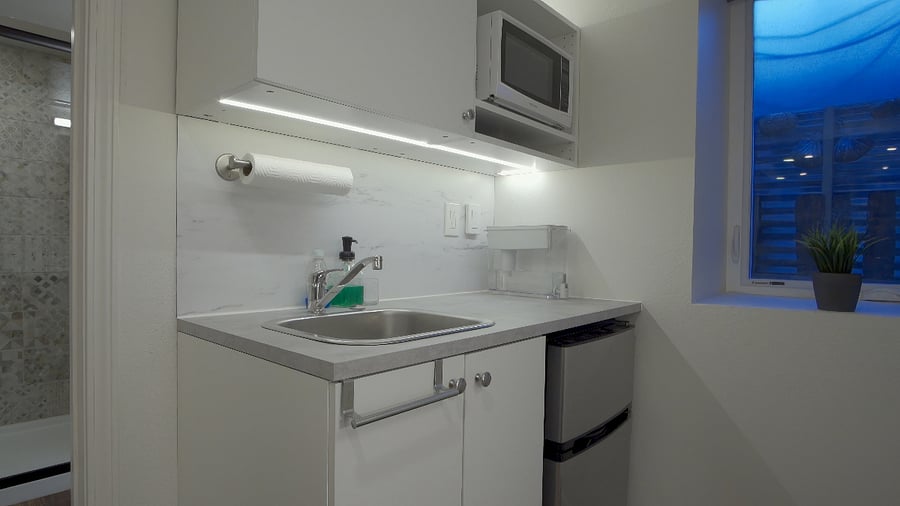 In-unit kitchenette 