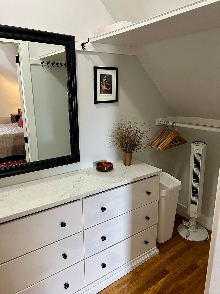 First bedroom walk-in closet