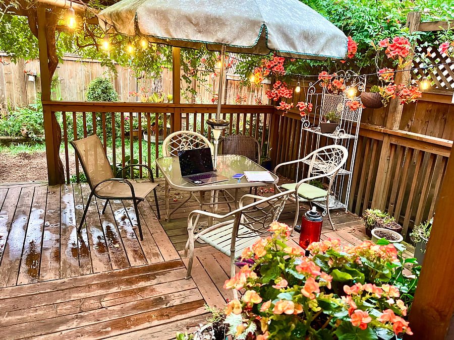 Patio during the day