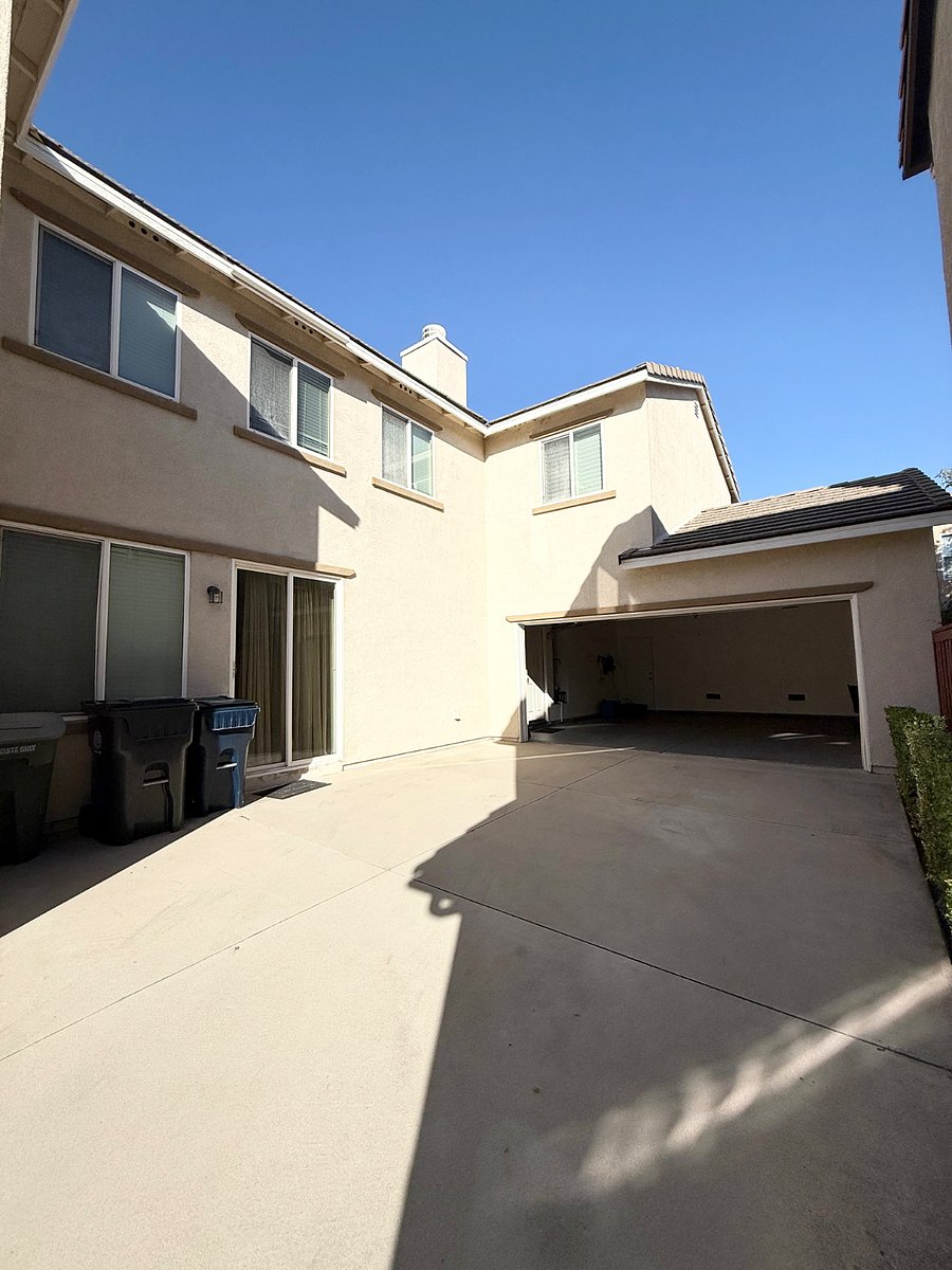 Two car garage and driveway