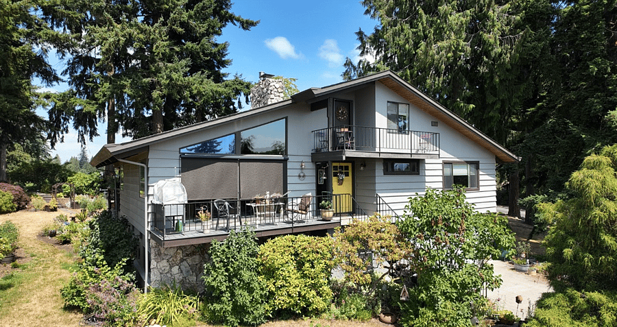 Nice home in a lovely neighborhood with mature trees.