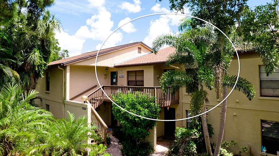 Second story villa with easy access.