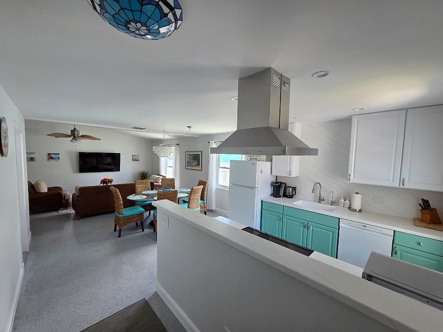 open floor concept kitchen