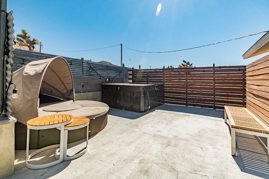 Hot Tub on Patio