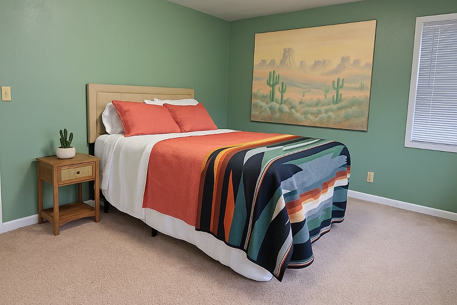 Main Room Upstairs- Has built-in Closet, Drawers, and Bay Views!