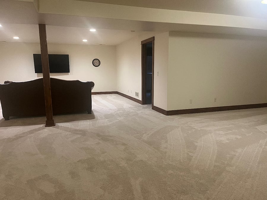 downstairs open area
