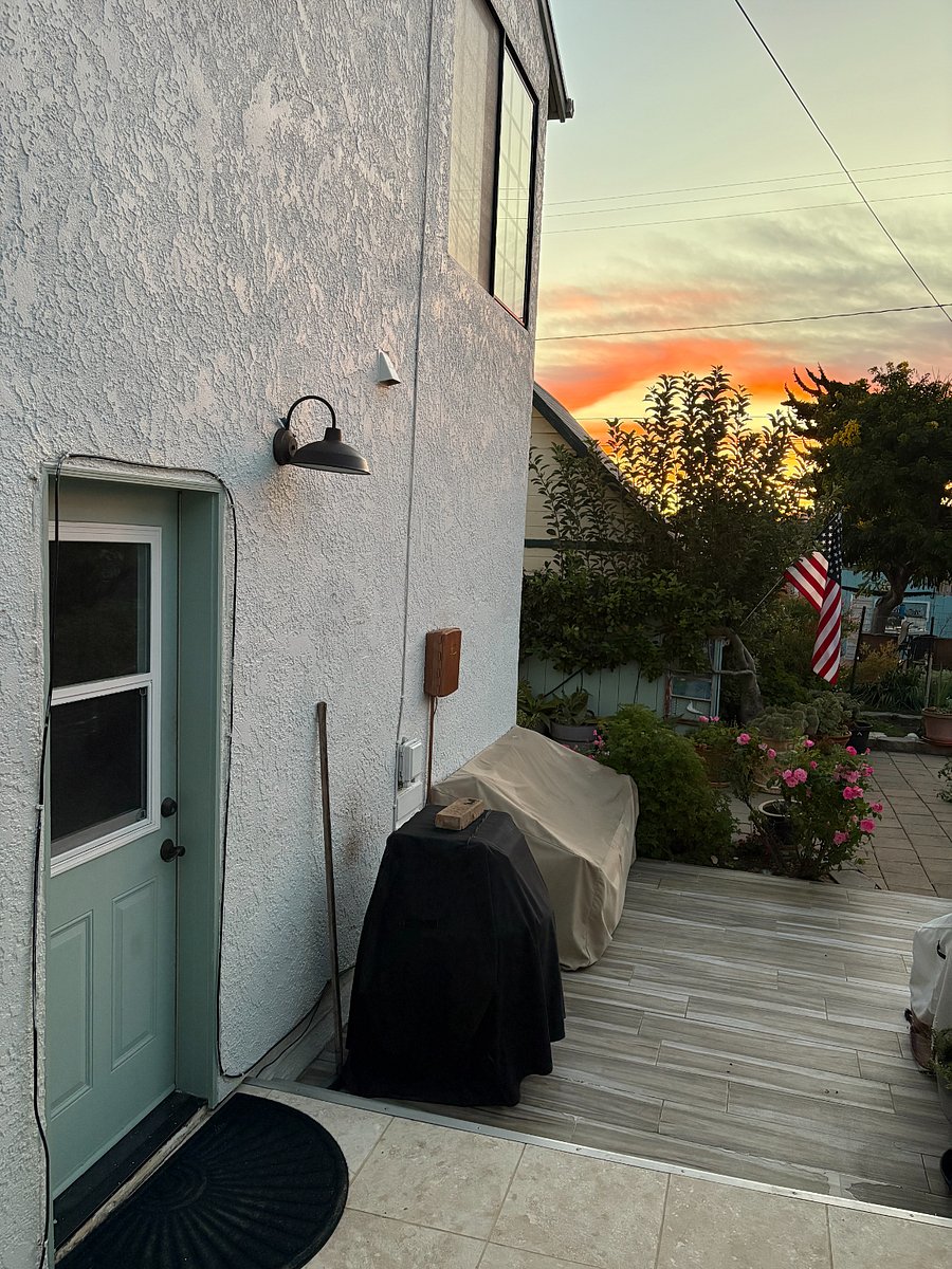 entry door from backyard