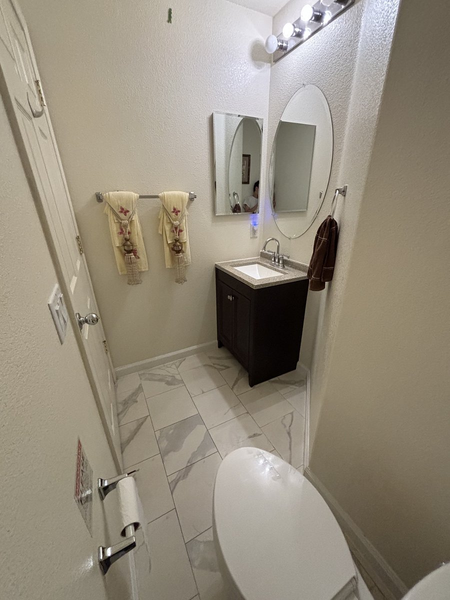 Half bathroom downstairs.