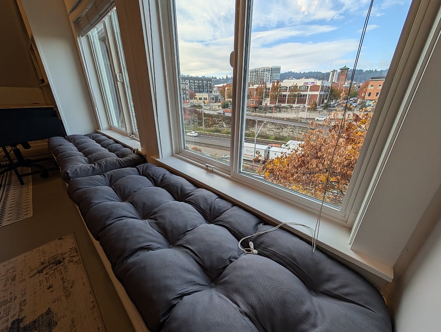 Bench seat with views