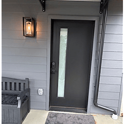 Entrance to unit