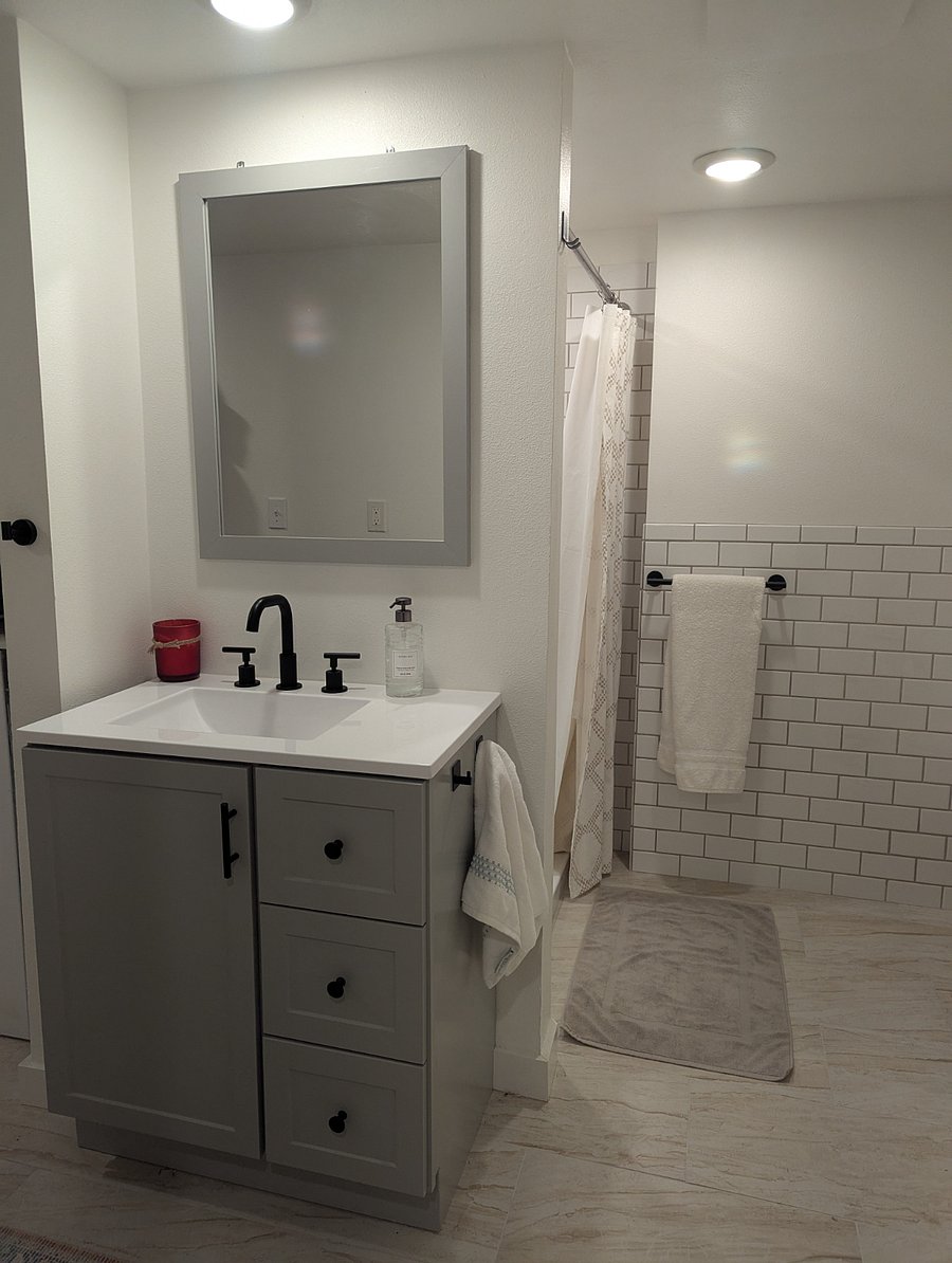 Basement bathroom