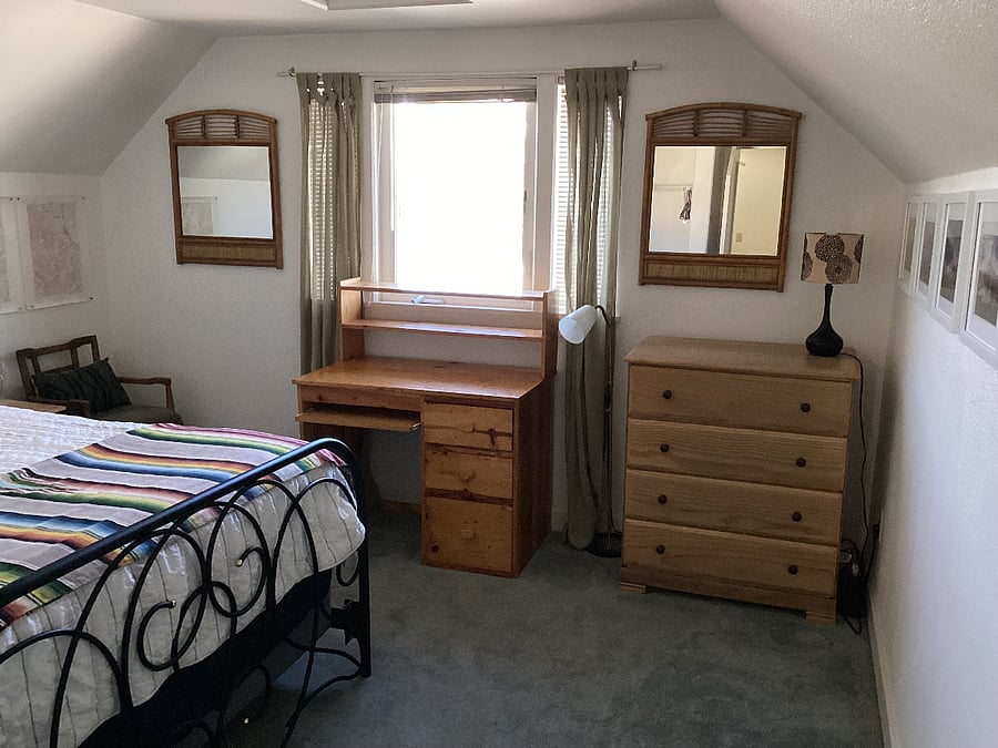 Upstairs bedroom - portable AC included for summers