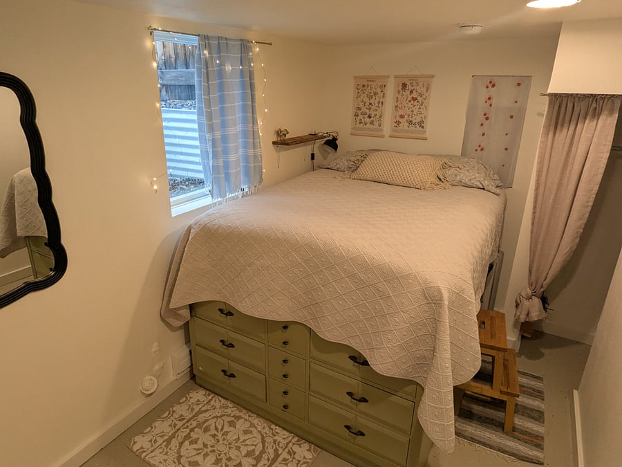 Basement bedroom