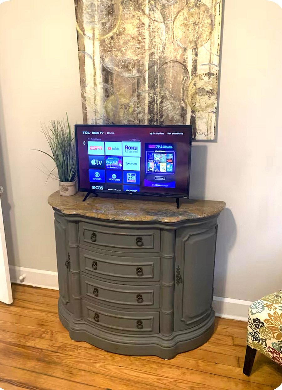 Smart TV in bedroom