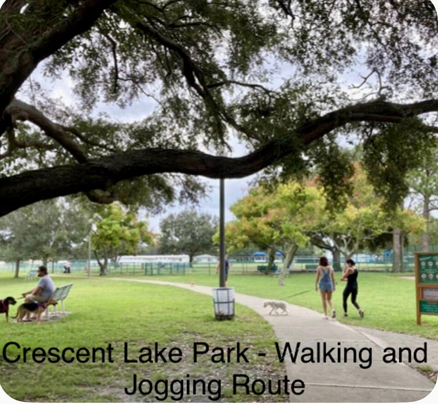 Crescent Lake Park walking distance