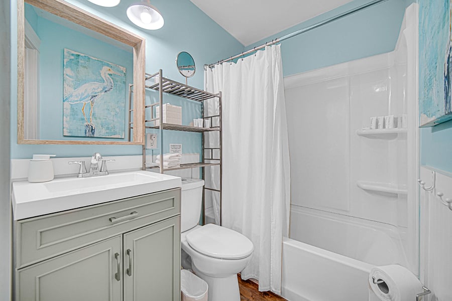 Primary Bedroom full bathroom.
