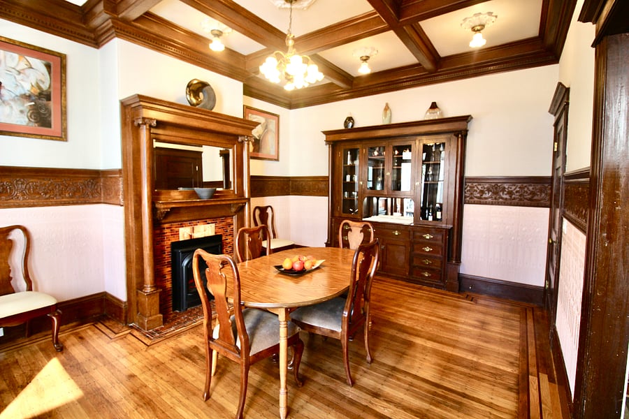 Dining Room with Fireplace