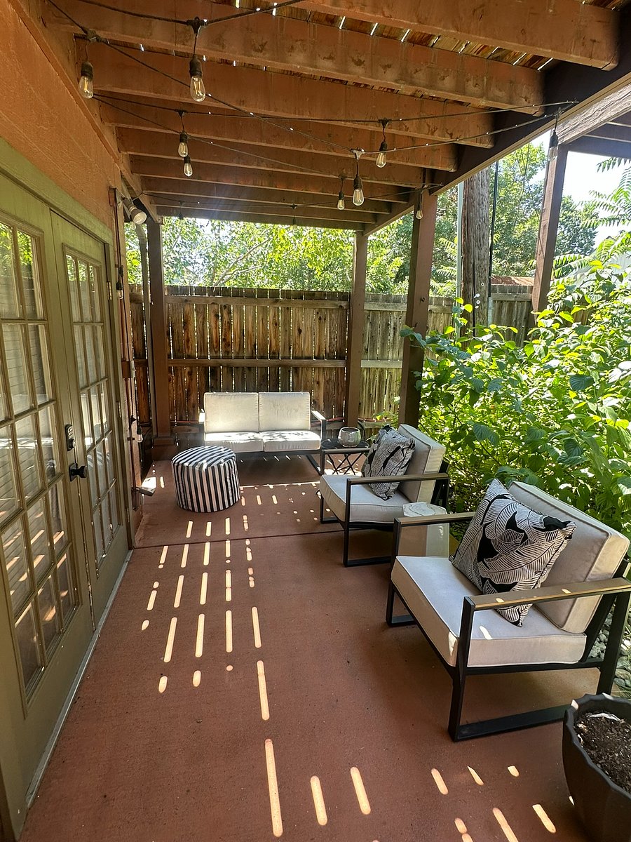 private patio area