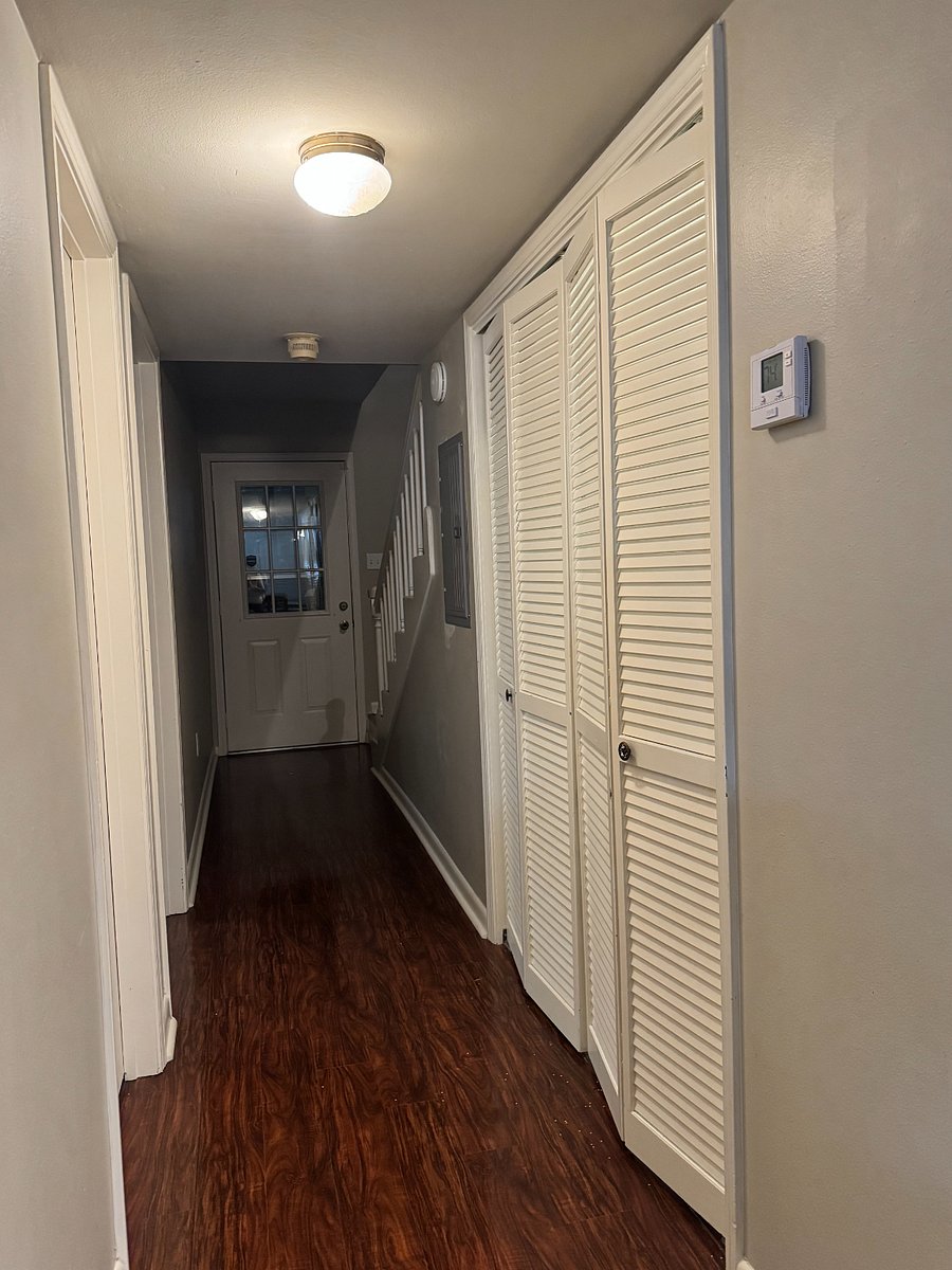 Hallway and washing closet