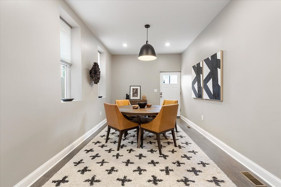 Separate dining space