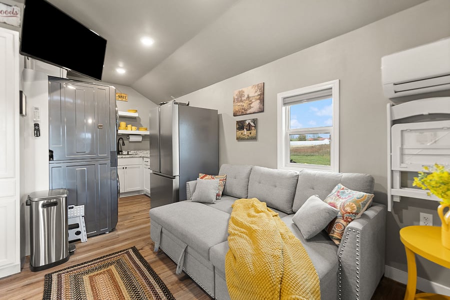 Add an extra guest on the 3/4 pull-out bed or just curl up here to read or watch TV
