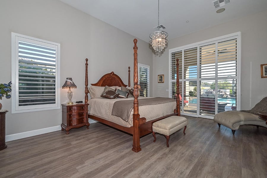 Spacious Master Bedroom with yard access