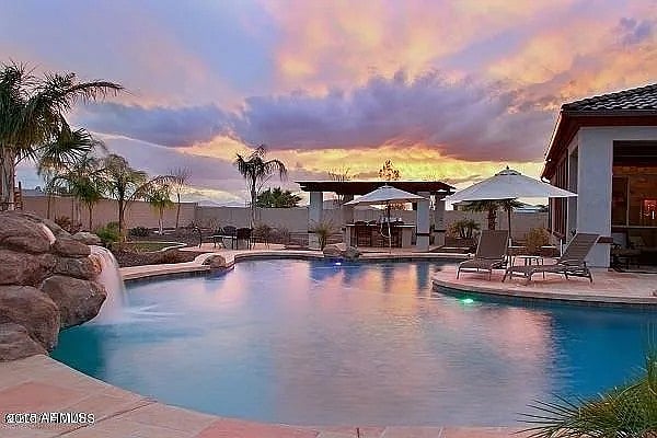 Pool with Lights