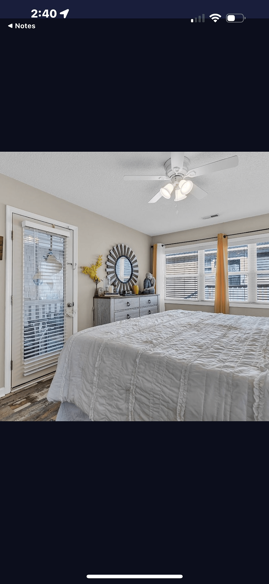 Master King Bedroom with full bath