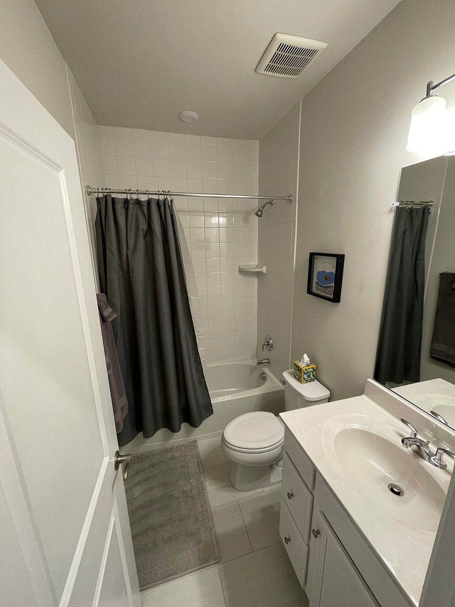 Full private bathroom with soaking tub!