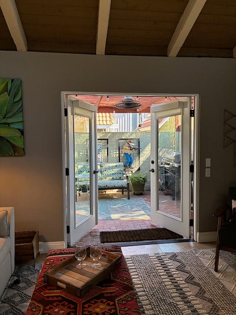 Patio off living area