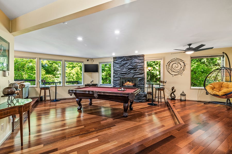 Billiards table first floor 