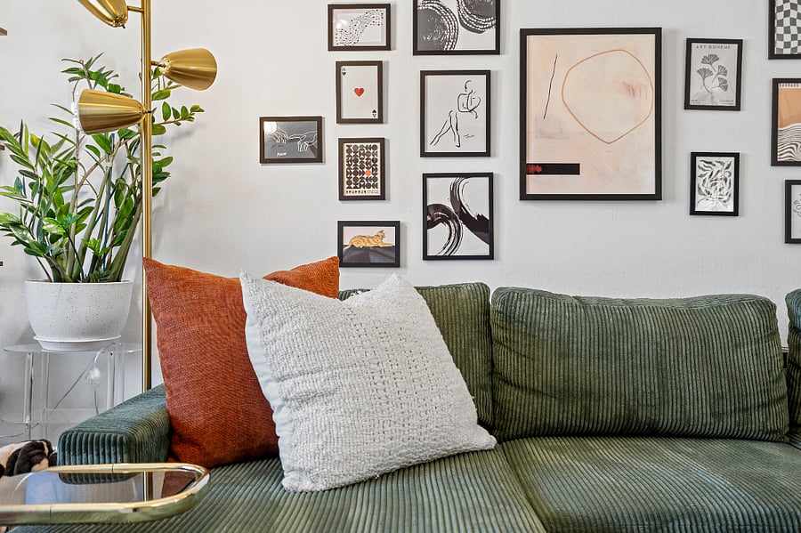 Brand new velvet couch
