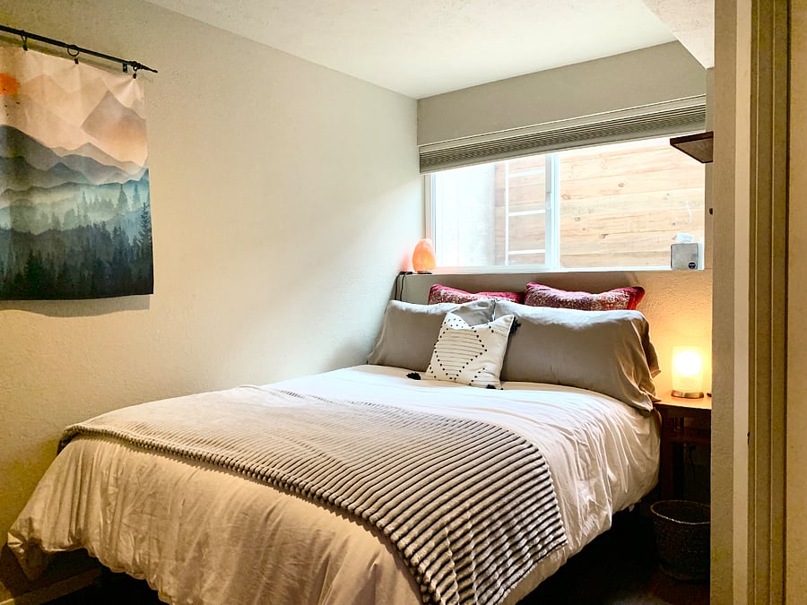 Basement Bedroom with Queen Bed