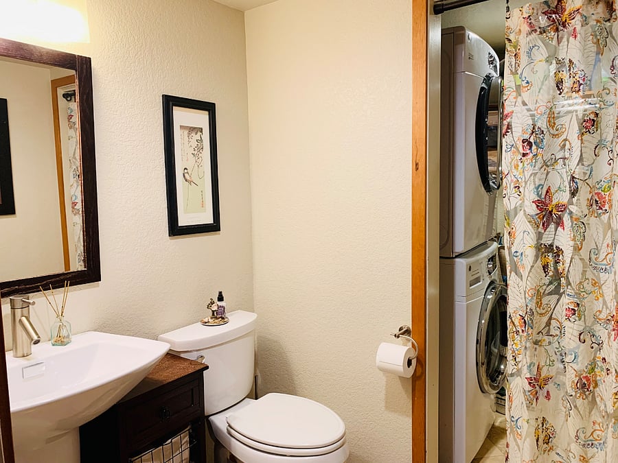Main Floor Bathroom with Laundry Room