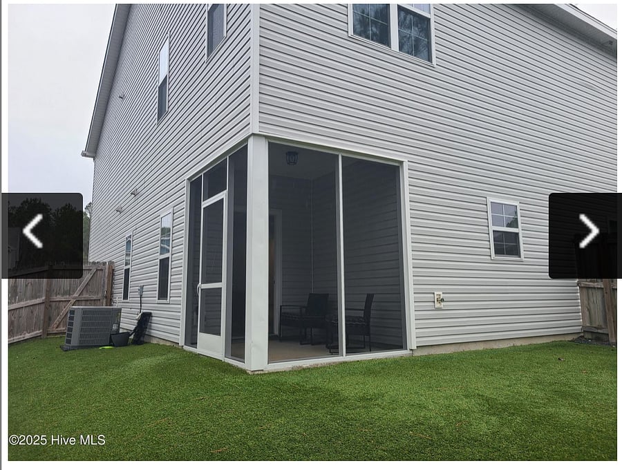Screened in Porch with Fenced in Yard