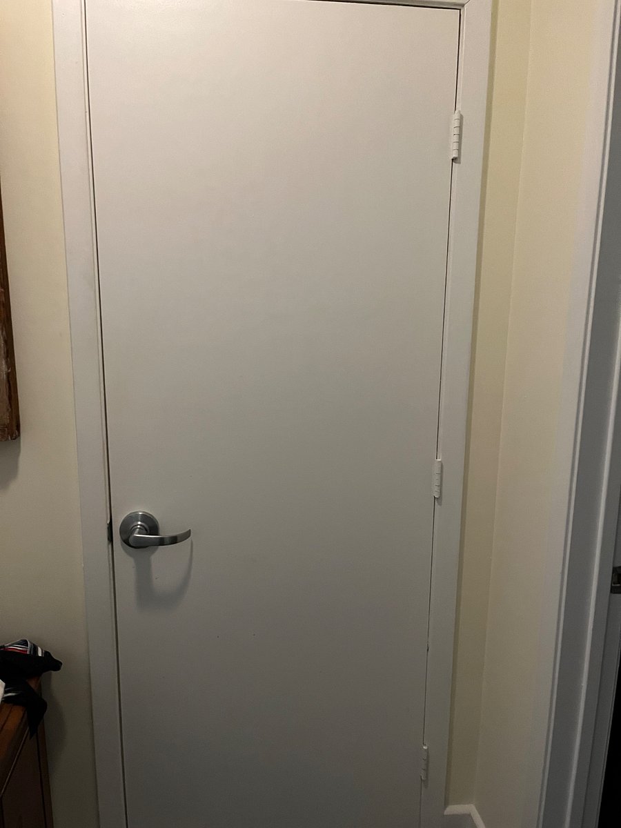 Door privacy for in-unit laundry.