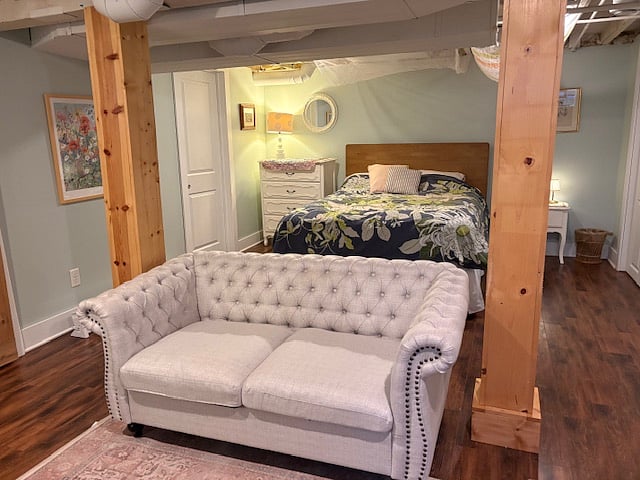 Loveseat/TV viewing area