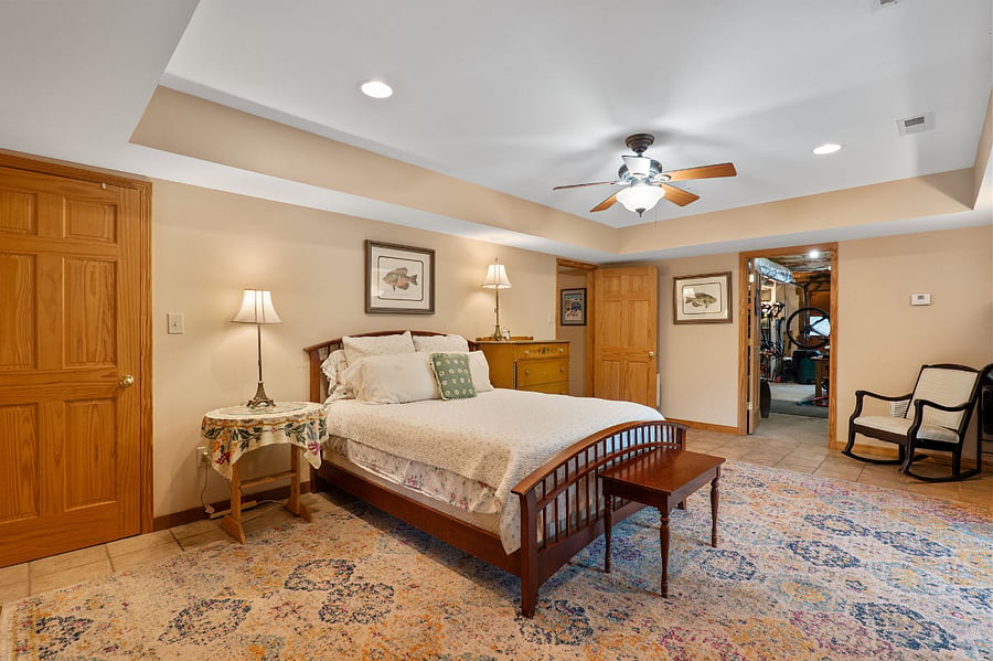 Basement bedroom