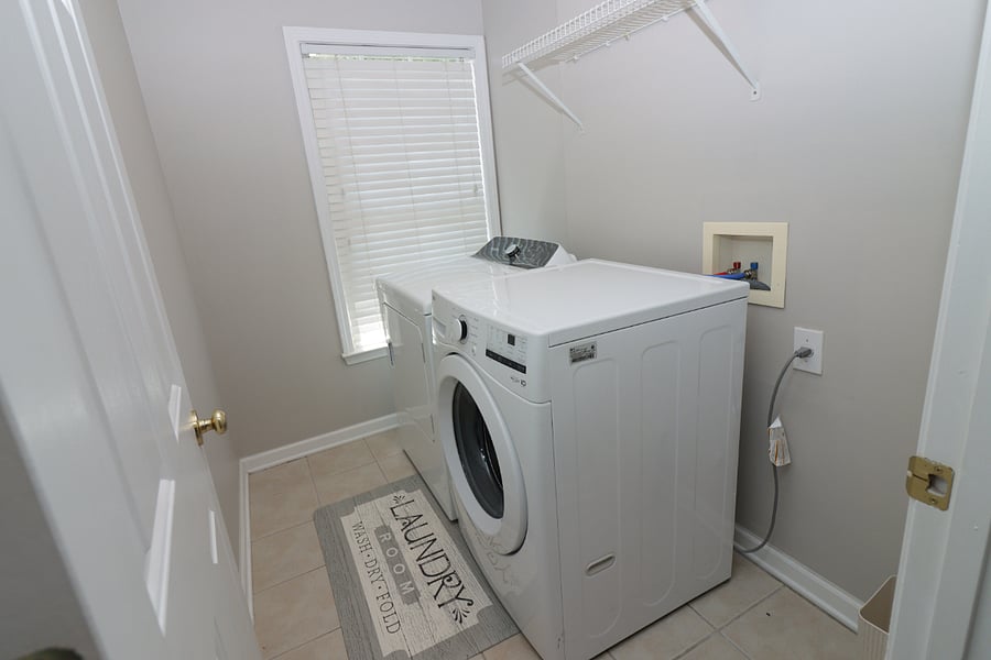 Enjoy the convenience of in-home laundry, with a washer and dryer that make staying here easy and stress-free.