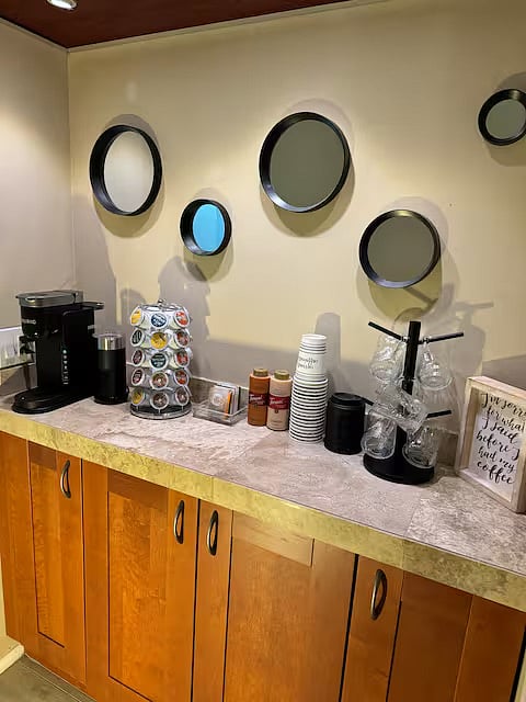 In unit coffee bar