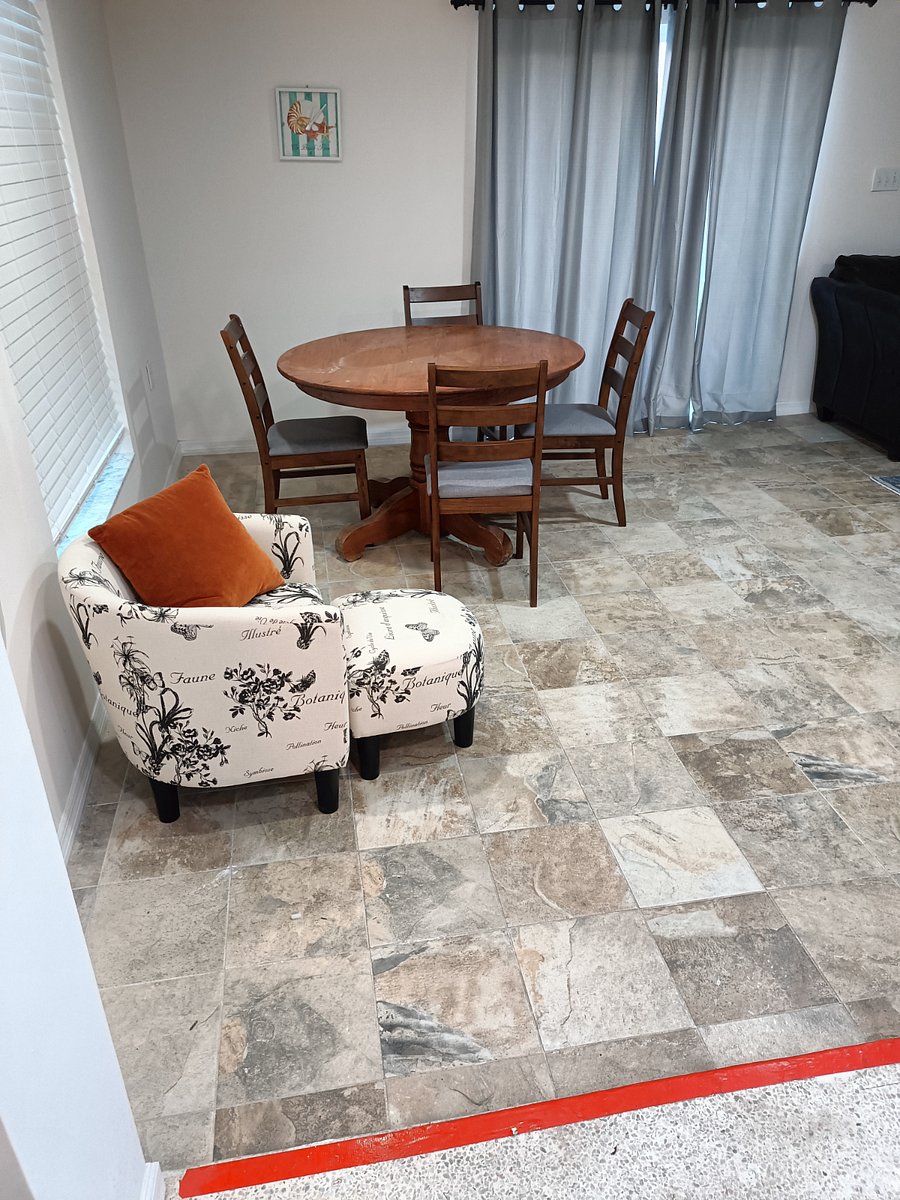Small chair for child in front of table